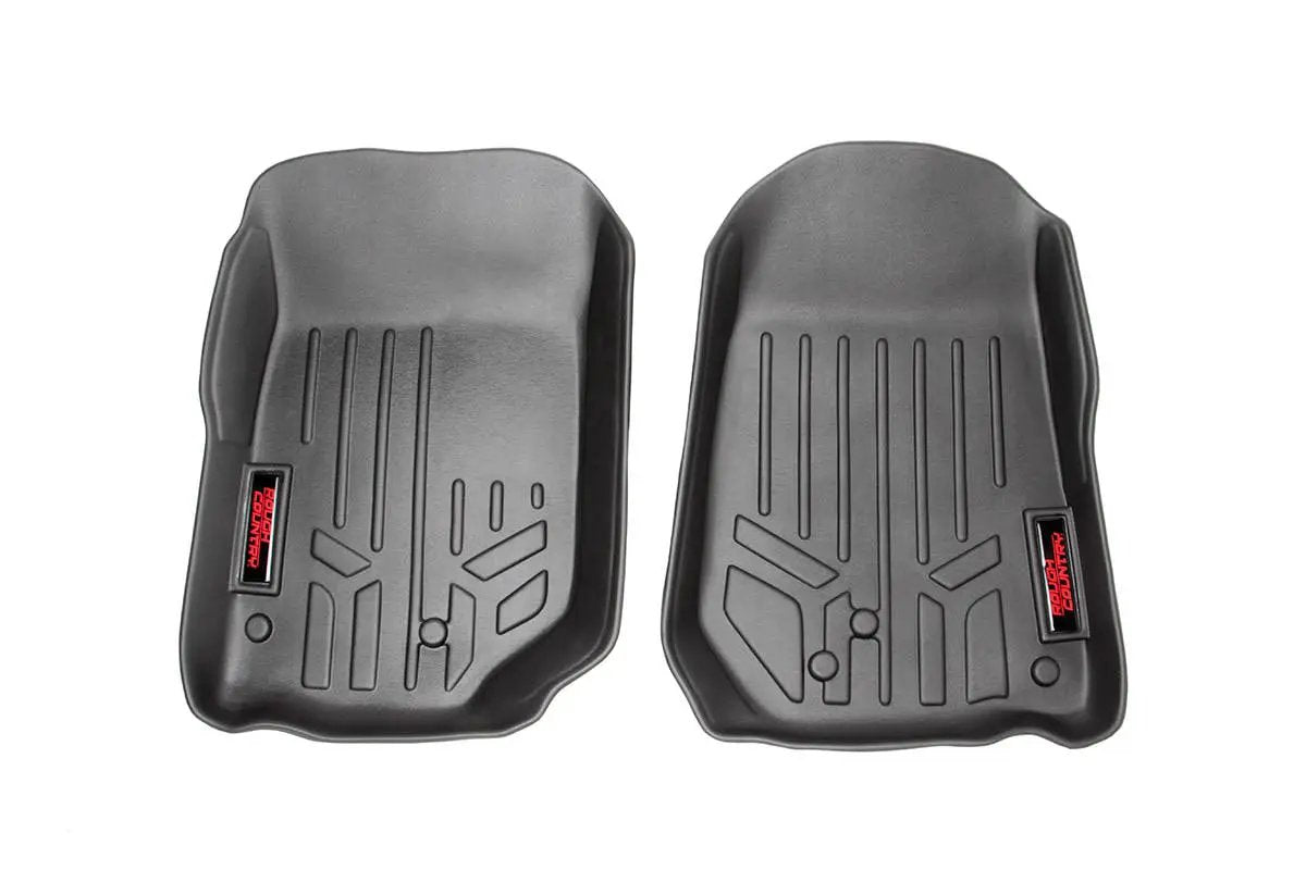 Rough Country Floor Mats | Front | Jeep Wrangler TJ (97-06)/Wrangler Unlimited (04-06) by Rough Country