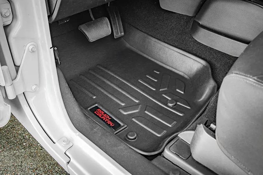 Rough Country Floor Mats | FR | Jeep Wrangler Unlimited 4WD (2018-2026) by Rough Country