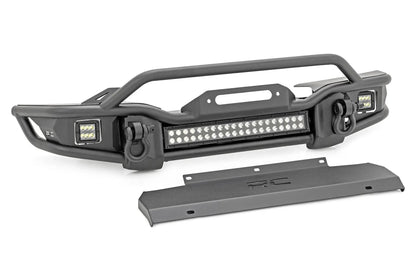 Rough Country Front Winch Bumper | Tubular | Skid Plate | Jeep Gladiator JT/Wrangler JK & JL/Wrangler Unlimited by Rough Country