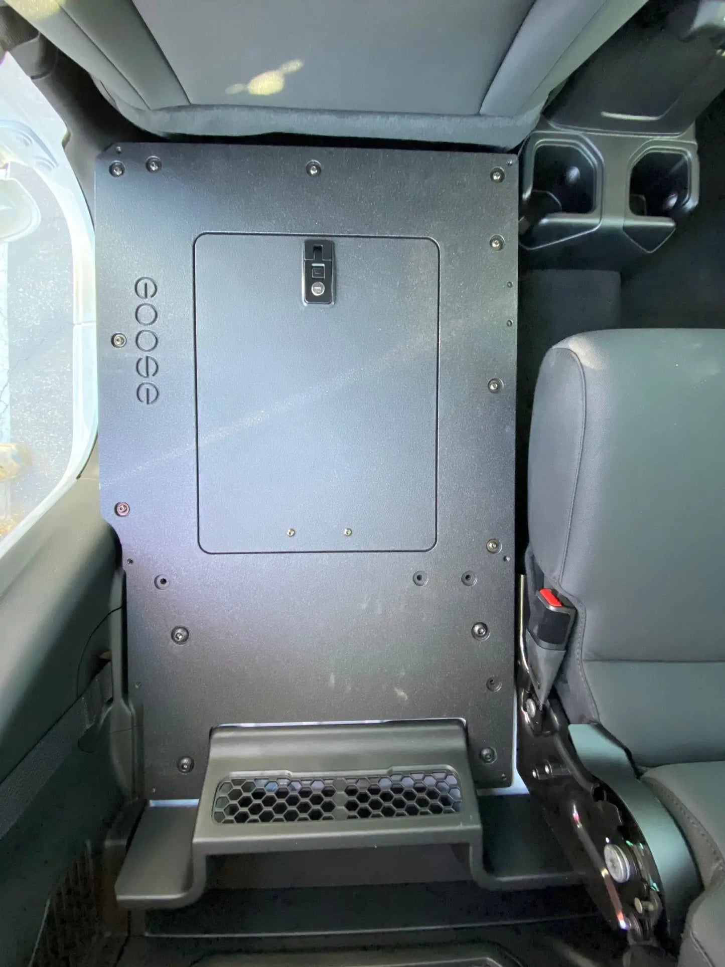 Jeep Gladiator 2019-Present JT 4 Door - Second Row Seat Delete Plate System by Goose Gear