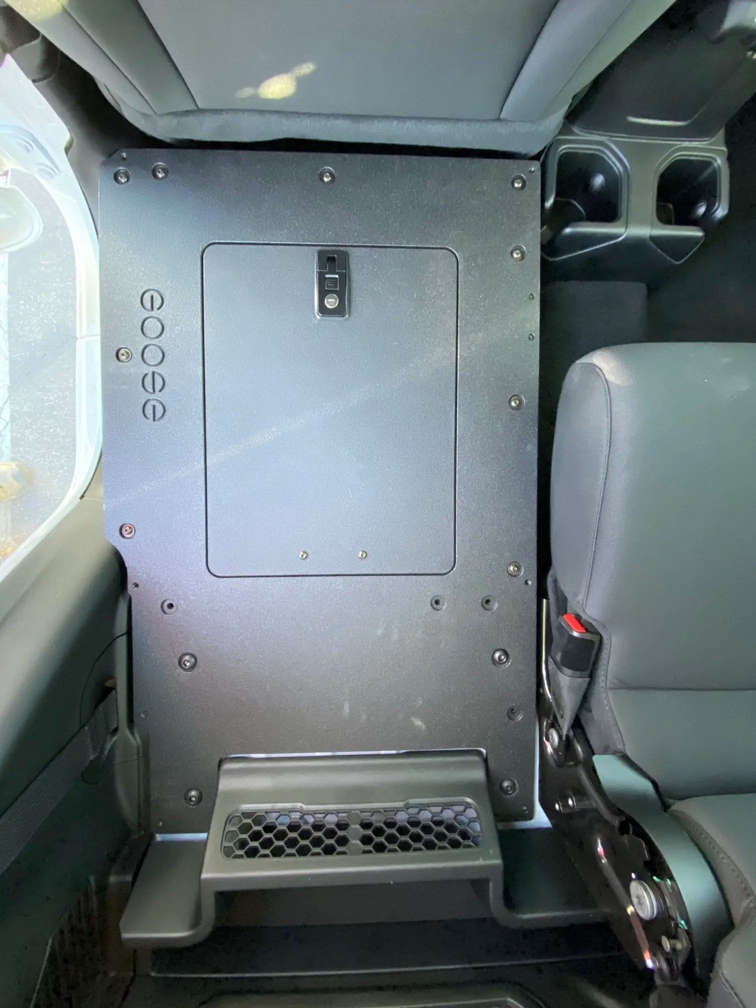 Jeep Gladiator 2019-Present JT 4 Door - Second Row Seat Delete Plate System by Goose Gear