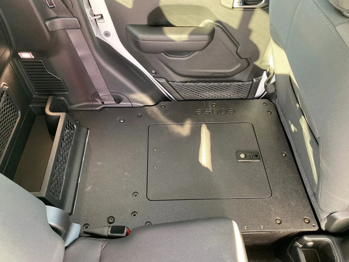 Jeep Gladiator 2019-Present JT 4 Door - Second Row Seat Delete Plate System by Goose Gear