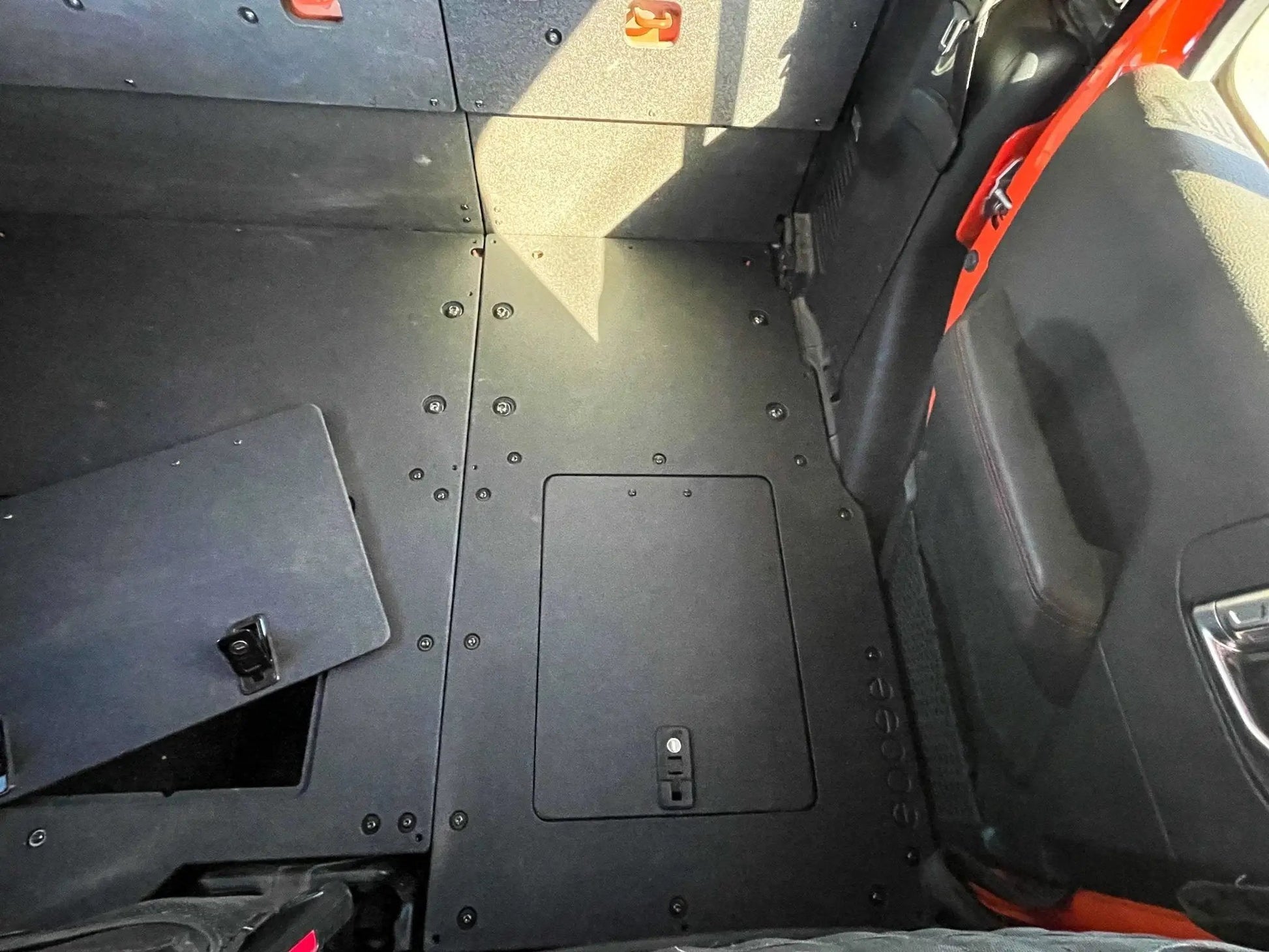 Jeep Gladiator 2019-Present JT 4 Door - Second Row Seat Delete Plate System - Extended Platform by Goose Gear