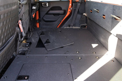 Jeep Gladiator 2019-Present JT 4 Door - Second Row Seat Delete Plate System - Extended Platform by Goose Gear