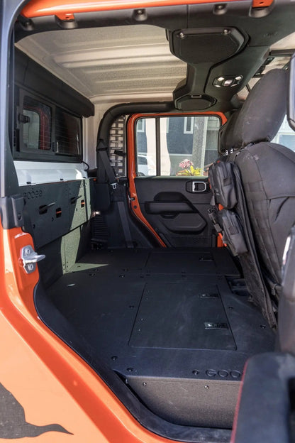 Jeep Gladiator 2019-Present JT 4 Door - Second Row Seat Delete Plate System - Extended Platform by Goose Gear