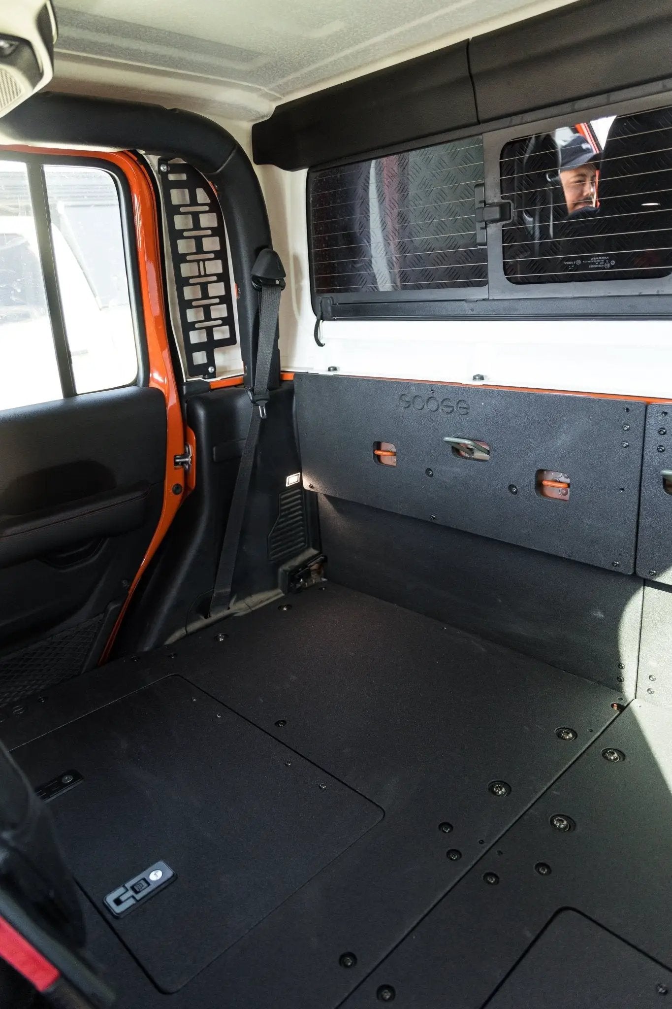 Jeep Gladiator 2019-Present JT 4 Door - Second Row Seat Delete Plate System - Extended Platform by Goose Gear