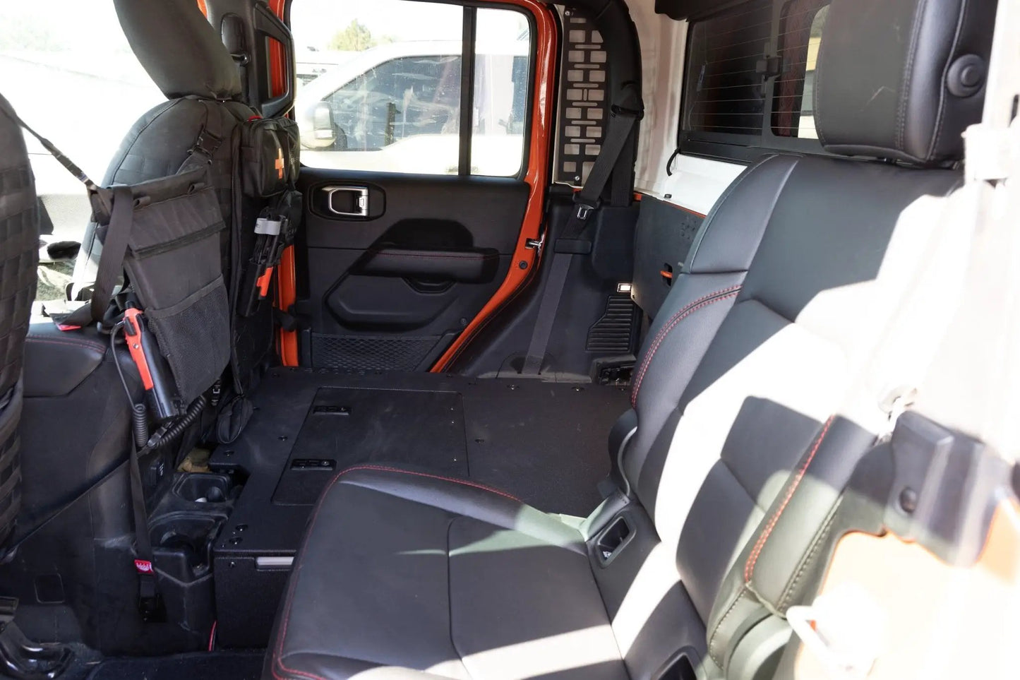 Jeep Gladiator 2019-Present JT 4 Door - Second Row Seat Delete Plate System - Extended Platform by Goose Gear
