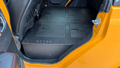 Jeep Gladiator 2019-Present JT 4 Door - Second Row Seat Delete Plate System - High Platform by Goose Gear