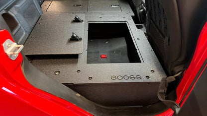 Jeep Gladiator 2019-Present JT 4 Door - Second Row Seat Delete Plate System - High Platform by Goose Gear