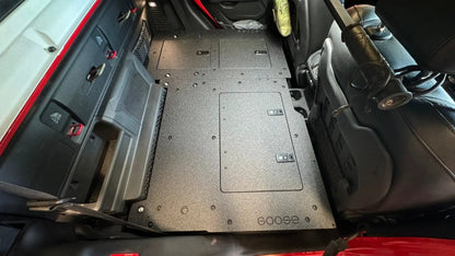 Jeep Gladiator 2019-Present JT 4 Door - Second Row Seat Delete Plate System - High Platform by Goose Gear