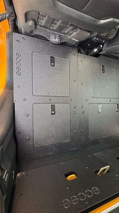 Jeep Gladiator 2019-Present JT 4 Door - Second Row Seat Delete Plate System - High Platform by Goose Gear