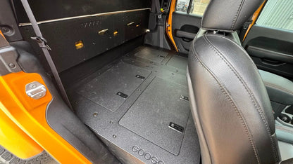 Jeep Gladiator 2019-Present JT 4 Door - Second Row Seat Delete Plate System - High Platform by Goose Gear
