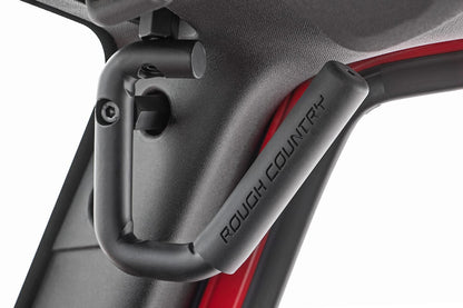 Rough Country Grab Handles | Steel | Front | Black | Jeep Wrangler JK/Wrangler Unlimited (07-18)
