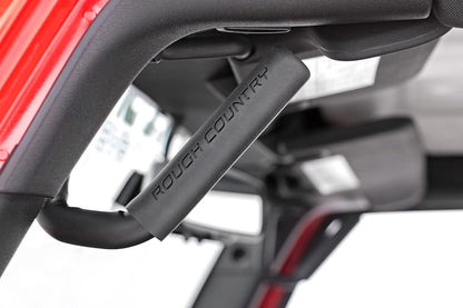 Rough Country Grab Handles | Steel | Front | Black | Jeep Wrangler JK/Wrangler Unlimited (07-18)