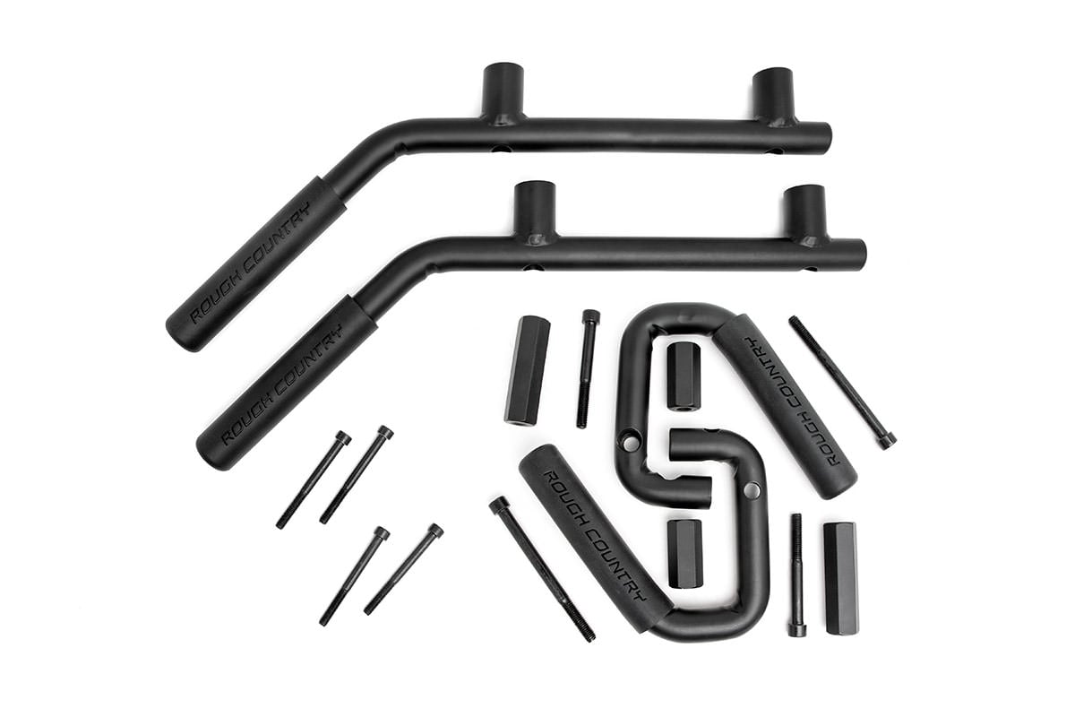 Asideros | Acero | Delanteros y Traseros | Negros | Jeep Wrangler JK/Wrangler Unlimited (07-18)