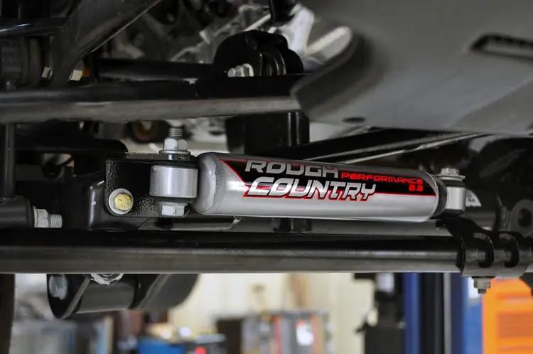 Rough Country Steering Stabilizer Relocation Bracket | Jeep Wrangler JK/Wrangler Unlimited (07-18) by Rough Country