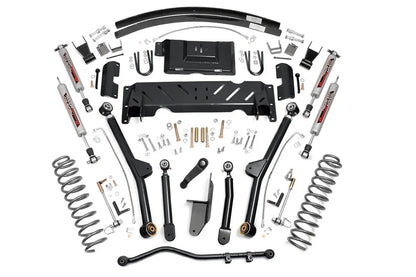 Rough Country 4.5 Inch Lift Kit | Long Arm | AAL | NP242 | Jeep Cherokee XJ 4WD (1984-2001) by Rough Country