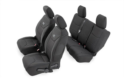 Rough Country Seat Covers | Front and Rear | Jeep Wrangler Unlimited 4WD (2011-2012) by Rough Country