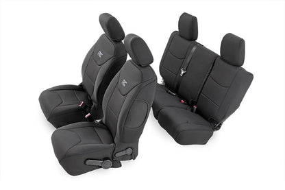 Fundas para asientos | Delanteros y Traseros | 4 Puertas | Jeep Wrangler Unlimited 4WD (13-18)