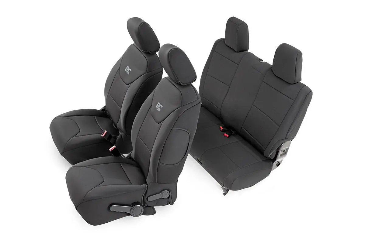 Rough Country Seat Covers | Front and Rear | Jeep Wrangler JK 4WD (2011-2012) by Rough Country