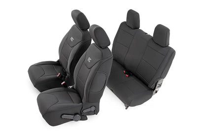 Rough Country Seat Covers | Front and Rear | 2-Door | Jeep Wrangler JK 4WD (2013-2018) by Rough Country