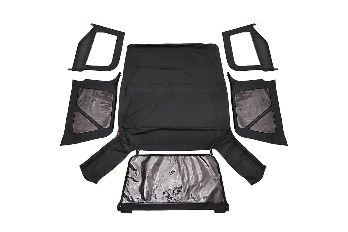 Rough Country Soft Top | Replacement | Black | Half Doors | Jeep Wrangler TJ 4WD (97-06) by Rough Country