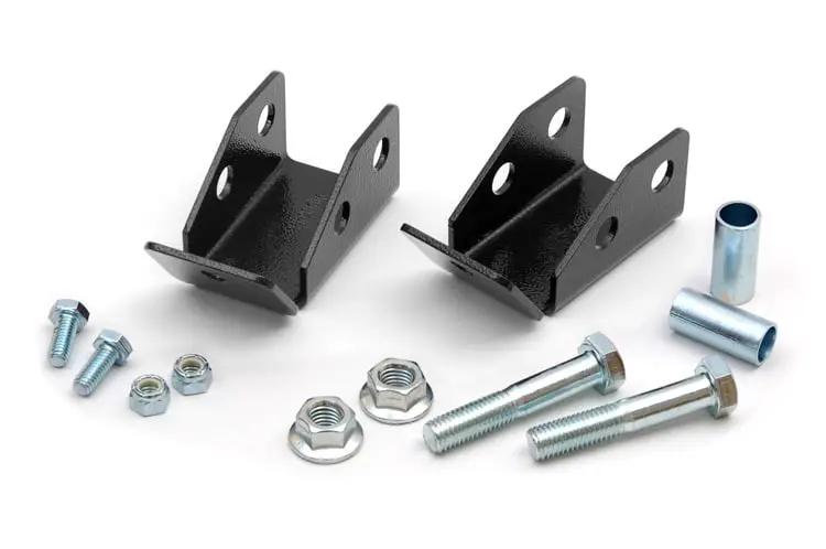 Rough Country Shock Relocation Brackets | Rear | Jeep Wrangler TJ (97-06)/Wrangler Unlimited (04-06) by Rough Country