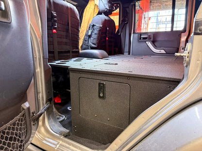 Jeep - Wrangler - 2007-2018 - JKU - 4 Door - Explore Series - Second Row Seat Delete Plate System - Second Row - Module Based - 8" Module by Goose Gear