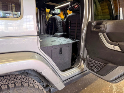 Jeep - Wrangler - 2007-2018 - JKU - 4 Door - Explore Series - Second Row Seat Delete Plate System - Second Row - Module Based - 8" Module by Goose Gear