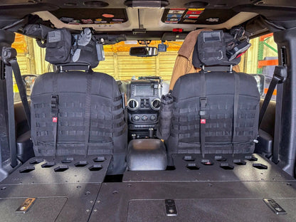 Jeep - Wrangler - 2007-2018 - JKU - 4 Door - Explore Series - Second Row Seat Delete Plate System - Second Row - Module Based - 8" Module by Goose Gear
