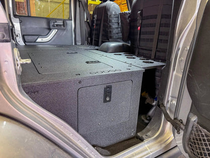 Jeep - Wrangler - 2007-2018 - JKU - 4 Door - Explore Series - Second Row Seat Delete Plate System - Second Row - Module Based - 8" Module by Goose Gear