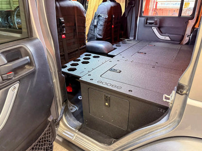 Jeep - Wrangler - 2007-2018 - JKU - 4 Door - Explore Series - Second Row Seat Delete Plate System - Second Row - Module Based - 8" Module by Goose Gear