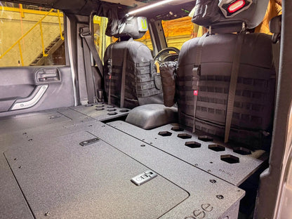 Jeep - Wrangler - 2007-2018 - JKU - 4 Door - Explore Series - Second Row Seat Delete Plate System - Second Row - Module Based - 8" Module by Goose Gear