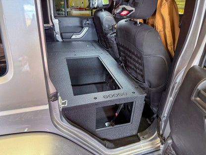 Jeep - Wrangler - 2007-2018 - JKU - 4 Door - Explore Series - Second Row Seat Delete Plate System - Second Row - Module Based - 8" Module by Goose Gear