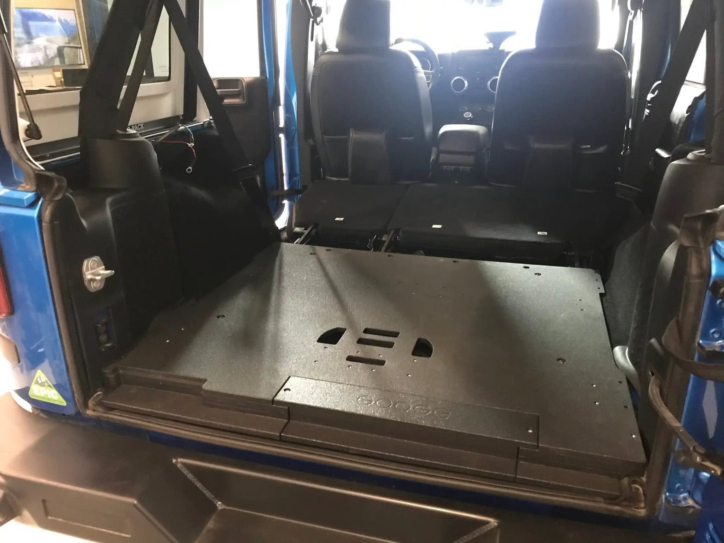 Jeep Wrangler 2007-2018 JKU 4 Door - Rear Plate System by Goose Gear