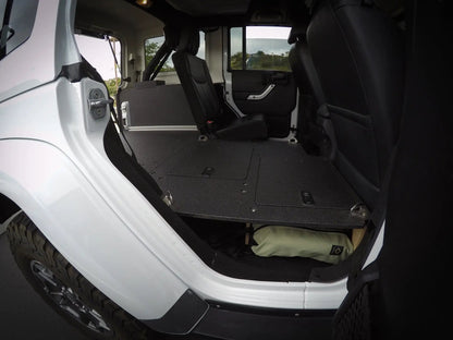 Legacy Product - Jeep Wrangler 2007-2018 JKU 4 Door - Second Row Seat Delete Plate System by Goose Gear