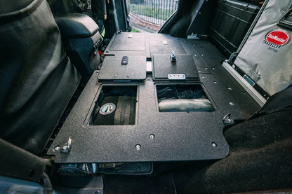 Legacy Product - Jeep Wrangler 2007-2018 JKU 4 Door - Second Row Seat Delete Plate System by Goose Gear