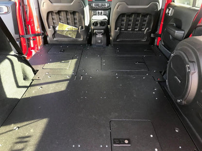 Jeep Wrangler 2018-2023 JLU 4 Door - Second Row Seat Delete Plate System by Goose Gear
