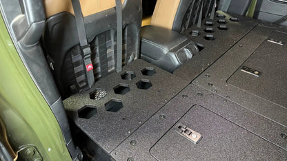 Jeep Wrangler 2018-2023 JLU 4 Door - Second Row Seat Delete Plate System - 8" or 10" Module Based by Goose Gear