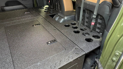 Jeep Wrangler 2018-2023 JLU 4 Door - Second Row Seat Delete Plate System - 8" or 10" Module Based by Goose Gear