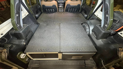 Jeep Wrangler 2018-2023 JLU 4 Door - Second Row Seat Delete Plate System - 8" or 10" Module Based by Goose Gear