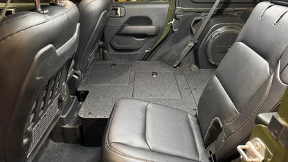 Jeep Wrangler 2024-Present JLU 4 Door - Second Row Seat Delete Plate System - V2 by Goose Gear