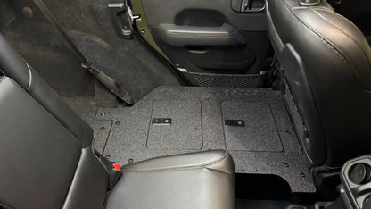 Jeep Wrangler 2018-2023 JLU 4 Door - Second Row Seat Delete Plate System - V2 by Goose Gear