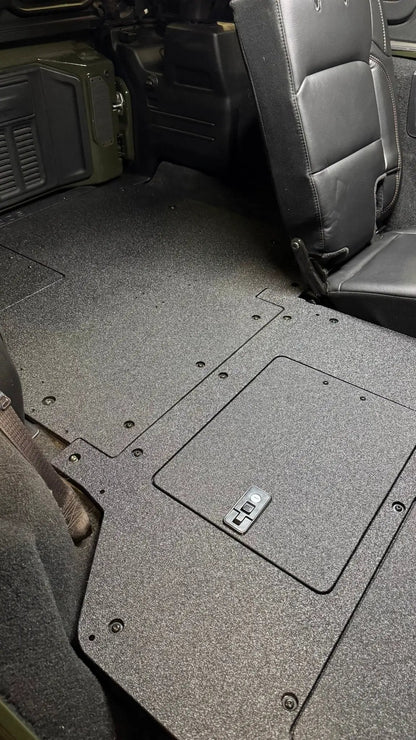 Jeep Wrangler 2018-2023 JLU 4 Door - Second Row Seat Delete Plate System - V2 by Goose Gear