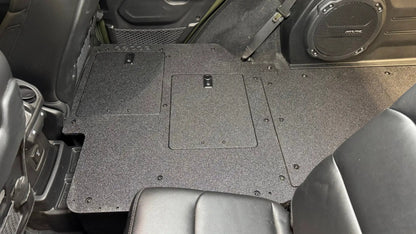 Jeep Wrangler 2024-Present JLU 4 Door - Second Row Seat Delete Plate System - V2 by Goose Gear