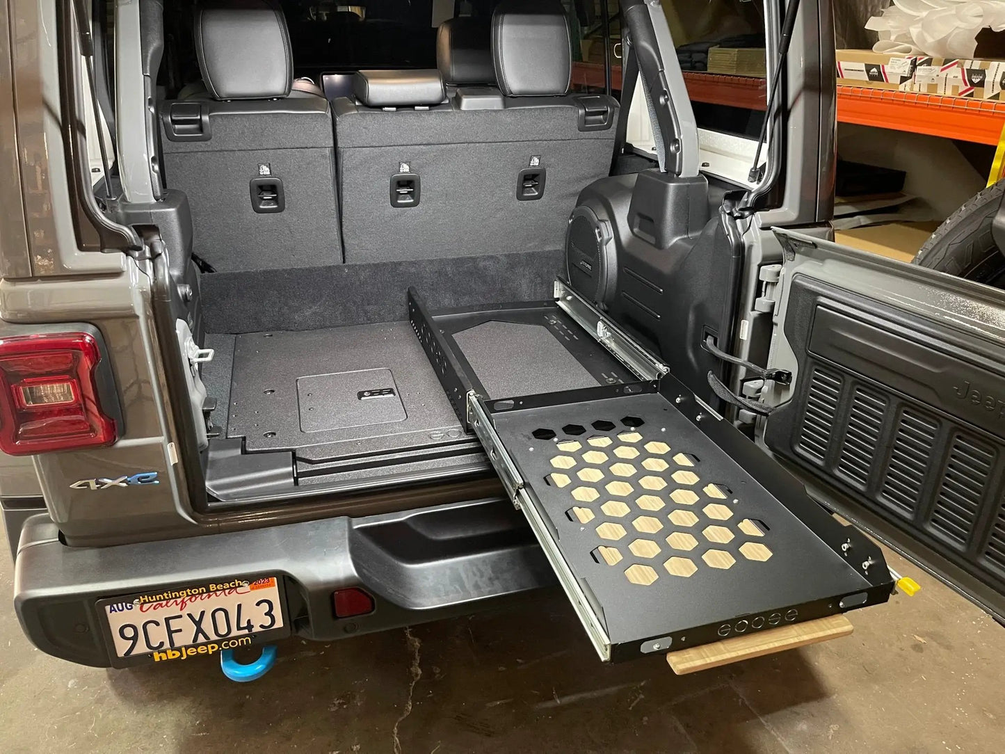 Jeep Wrangler 2021-Present 4xe 4 Door - Rear Plate System by Goose Gear