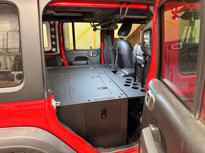Jeep - Wrangler - 2024-Present - JLU - 4 Door - Explore Series - Seat Delete Plate System - Second Row - Module Based - 10" Module by Goose Gear