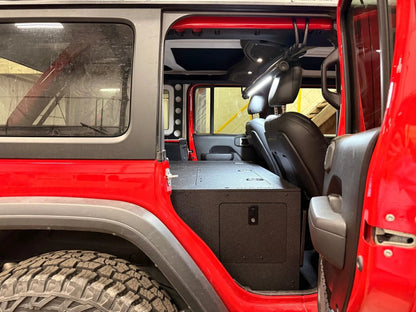 Jeep - Wrangler - 2024-Present - JLU - 4 Door - Explore Series - Seat Delete Plate System - Second Row - Module Based - 10" Module by Goose Gear