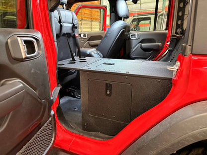 Jeep - Wrangler - 2024-Present - JLU - 4 Door - Explore Series - Seat Delete Plate System - Second Row - Module Based - 10" Module by Goose Gear