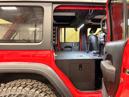 Jeep - Wrangler - 2024-Present - JLU - 4 Door - Explore Series - Seat Delete Plate System - Second Row - Module Based - 10" Module by Goose Gear